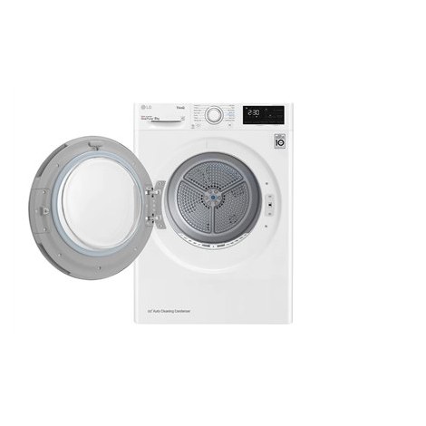 LG | RH80V3AV6N | Dryer Machine | Energy efficiency class A++ | Front loading | 8 kg | LED | Depth 69 cm | Wi-Fi | White - 3